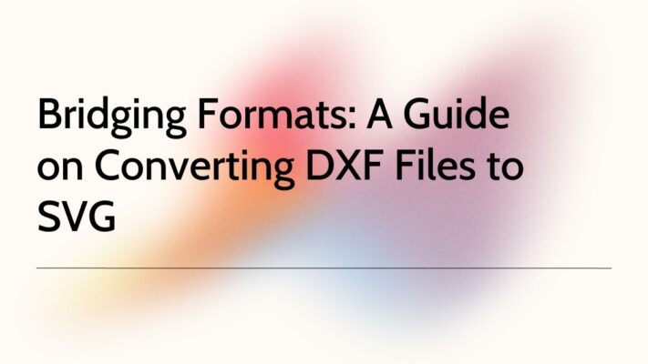 how to convert a dxf file to svg