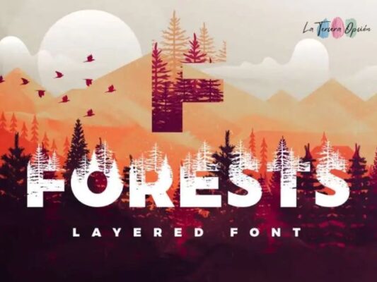Forests Layered Font